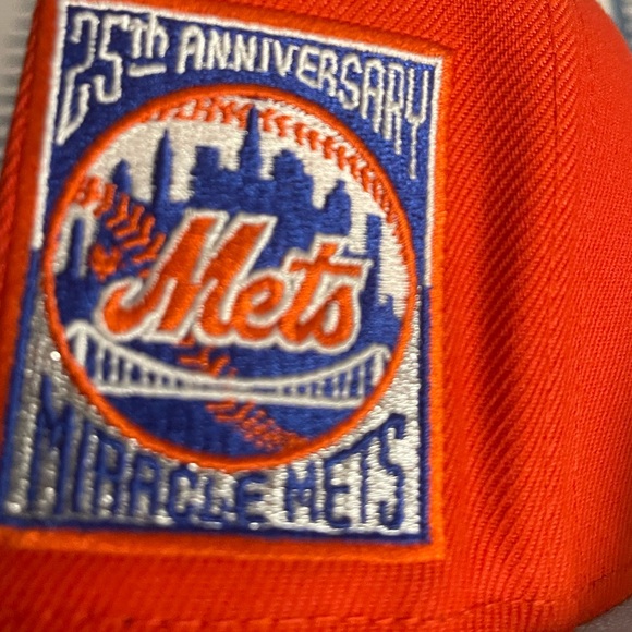 *NWT* MLB New York ”25th Anniversary Miracle Mets” New Era Fitted Cap 7 7/8” - Picture 5 of 7